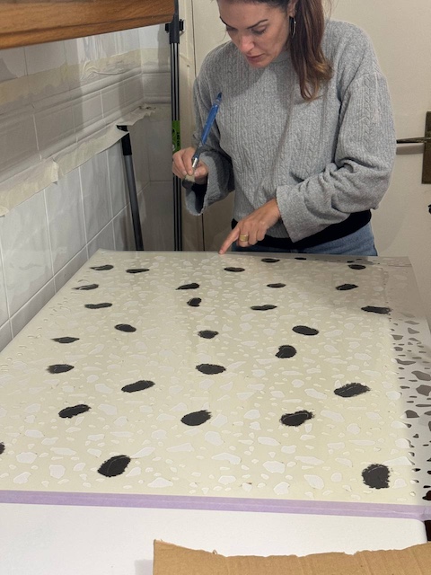 Gema decorando la encimera