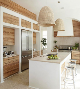 Inspiracion para conseguir una cocina blanca y de madera 100 nordica Blanco y de madera