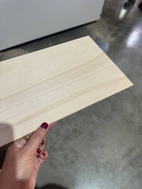 Nueva tablilla de madera